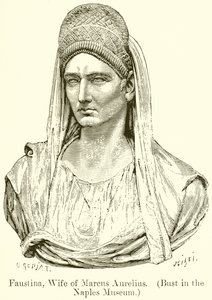 Faustina, esposa de Marco Aurélio. (Busto no Museu de Nápoles)