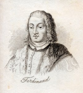 Ferdinand V, rei de Castela, de &39;Crabb&39;s Historical Dictionary&39;, publicado em 1825 de English School