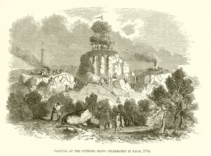 Festival do Ser Supremo Celebrado em Paris, 1794 de English School