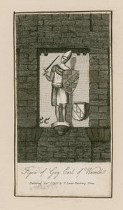 Figura do Guy, conde de Warwick (gravura) de English School