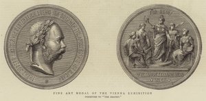 Medalha de Belas Artes da Exposição de Viena (gravura) de English School