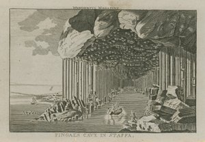 Gruta de Fingals em Staffa de English School