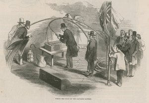 Disparando o trem pela bateria galvânica de English School