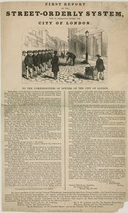 Primeiro relatório sobre o sistema de ordem de rua na cidade de Londres de English School