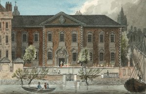 Peixarias Hall, Upper Thames Street, Londres (wc no papel) de English School
