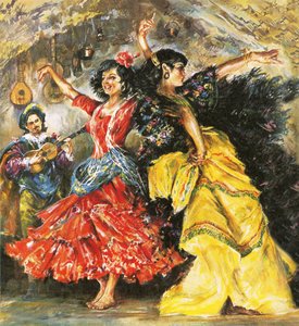 Dançarinos de flamenco de English School