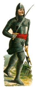 Soldado de infantaria do rei Henrique II, 1155-1189 de English School