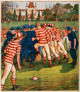 Futebol, da British Sports and Games, pub. C. 1880. de English School