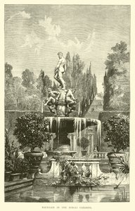 Fonte nos Jardins Boboli de English School