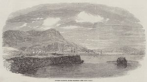 Porto de Foynes, Rio Shannon (gravura) de English School