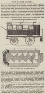A Nova Patente Omnibus de Franklinsky (gravura) de English School