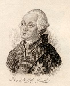 Frederick North, 2º Conde de Guildford, do &39;Crabb&39;s Historical Dictionary&39;, publicado em 1825 de English School