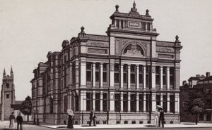 Biblioteca gratuita, Cardiff (litho) de English School