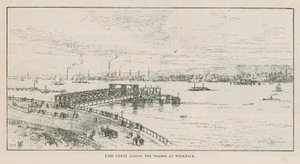 Balsa grátis através do Tamisa em Woolwich de English School