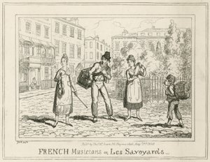 Músicos franceses ou Les Savoyards de English School