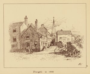 Friargate em 1882 (litografia) de English School
