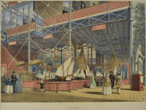 De "Imagens abrangentes da grande exposição de 1851" de Dickinson, publicado em 1854 na Índia nº 3, 1854 de English School