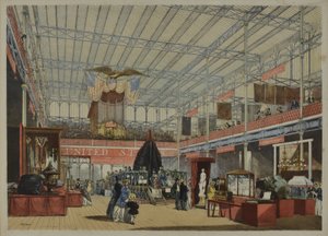 De Imagens abrangentes de "Dickinson" da grande exposição de 1851 ", publicado em 1854 - America, 1854 de English School