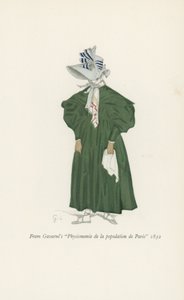 De Gavarnis Psysionomy da população de Paris 1832 de English School