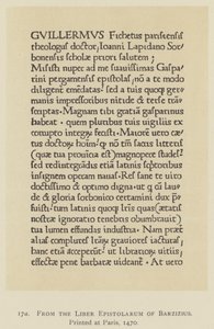 Do Liber Epistolarum de Barzizius, impresso em Paris de English School