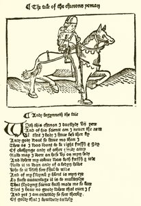 Da segunda edição de Chaucers Canterbury Tales impressa por Caxton de English School