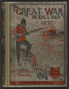 Capa de "A Grande Guerra em Inglaterra em 1897" de William Le Queux de English School