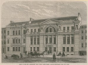 Frente, de, a, novo, maçons, corredor, grande, rainha, rua, lincolns, campo, londres de English School