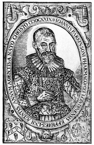 Frontispício de Paradisi em Sole Paradisus Terrestris por John Parkinson, publicado em 1629 de English School