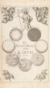 Frontispício da teoria da terra por Thomas Burnet, Londres, 1684 de English School