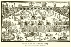 Feira da Geada no Tamisa, 1683 de English School
