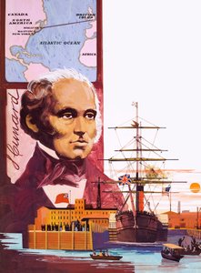 A todo o vapor, o pioneiro dos navios de passageiros do Atlântico, Samuel Cunard de English School