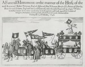 Cortejo fúnebre de Robert Devereux, 3º Conde de Essex de English School