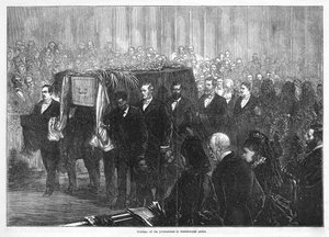 Funeral do Dr. Livingstone na Abadia de Westminster de English School