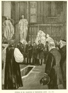 Funeral do Sr. Gladstone na Abadia de Westminster de English School