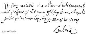 GW de Leibnitz de English School