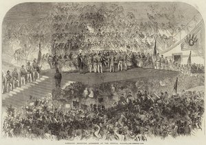 Garibaldi recebe endereços no Palácio de Cristal de English School