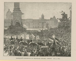Recepção de Garibaldis em Trafalgar Square de English School