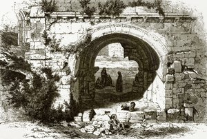 Portão do hospital dos cavaleiros de São João em Jerusalém de English School