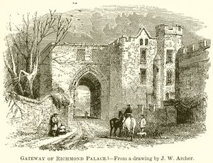 Entrada, de, richmond, palácio de English School
