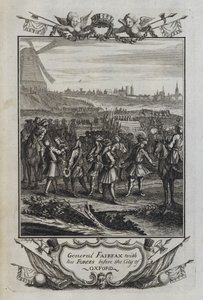 General Fairfax com as suas Forças perante a Cidade de Oxford (gravura) de English School