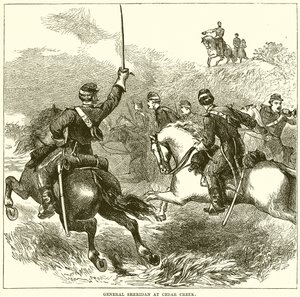General Sheridan na Cedar Creek de English School