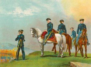 General Taylor na Batalha de Monterey de English School