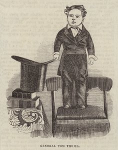 General Tom Thumb (gravura) de English School