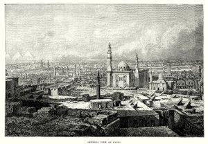 Vista geral do Cairo (gravura) de English School