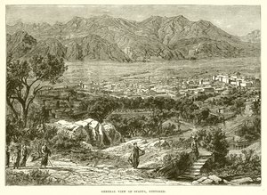 Vista geral de Esparta, restaurada de English School