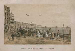 Vista geral do Cadeia Cadeia e Marine Parade em Brighton de English School