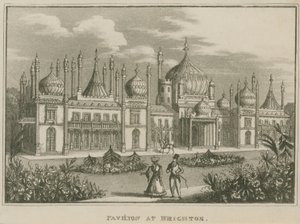 Vista geral do Royal Pavilion em Brighton de English School