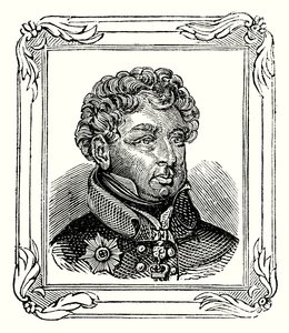 Jorge Augusto Frederico IV, filho de Jorge III, nasceu em 12 de agosto de 1762; foi proclamado em 31 de janeiro de 1820; e coroado em 19 de julho de 1821 (gravura) de English School