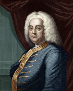 George Frederic Handel, gravado por Thomson (posterior coloração)