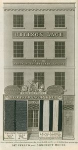 George Frederick Urling & Co, vendedores de renda, 147 Strand, perto de Somerset House, Londres de English School